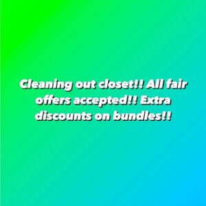 Spring cleaning, everything needs to go!